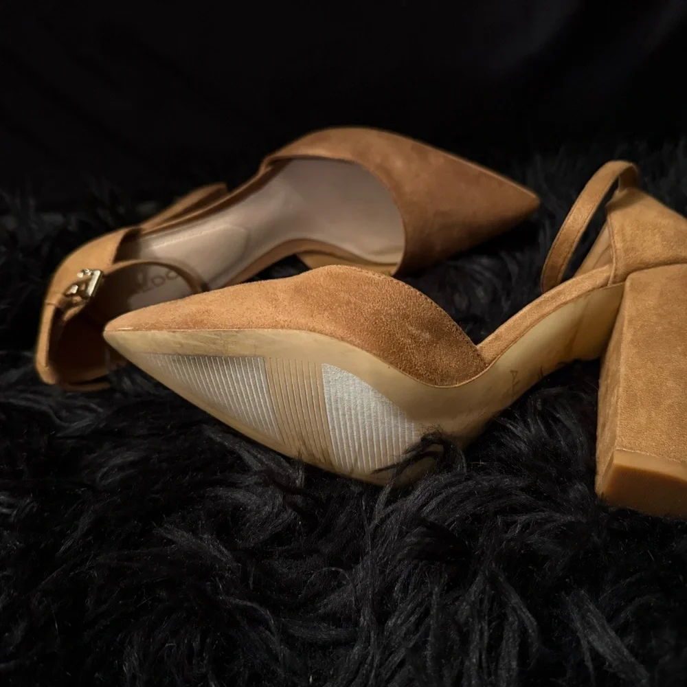Aldo Women's Nicholes Suede Block Heel Pumps - Picture 6 of 10